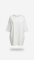 Oversized White Tee in Luxe Cotton