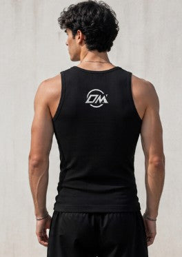 Black Ribbed Vest