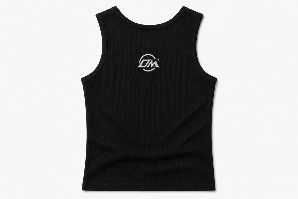 Black Ribbed Vest