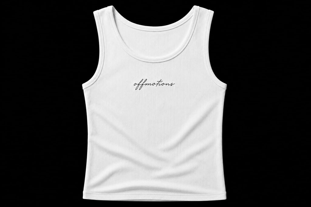 White Ribbed Vest